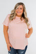 Made To Shine Short Sleeve Star Top- Pink & Gold