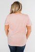 Made To Shine Short Sleeve Star Top- Pink & Gold