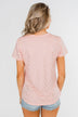 Made To Shine Short Sleeve Star Top- Pink & Gold