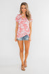 Tropical Adventure Knot Top- Pink