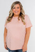 Made To Shine Short Sleeve Star Top- Pink & Gold