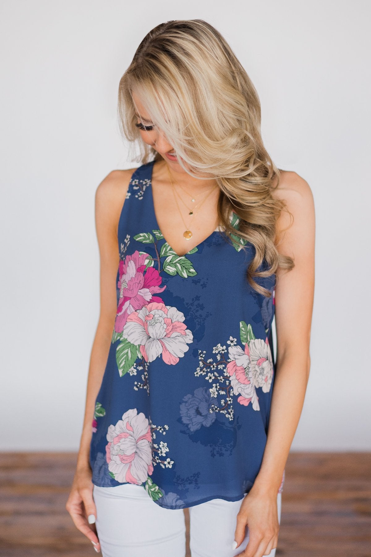 Royally Yours Floral Tank Top