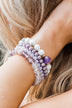 Agate Stone Bracelet Set- Purple