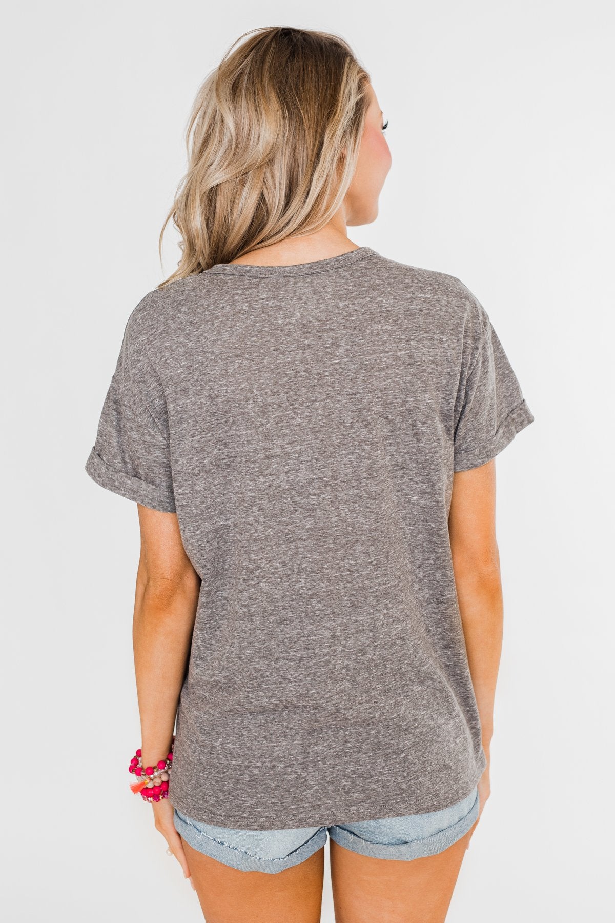 "Wife Life" Short Sleeve Top- Grey