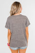 "Wife Life" Short Sleeve Top- Grey