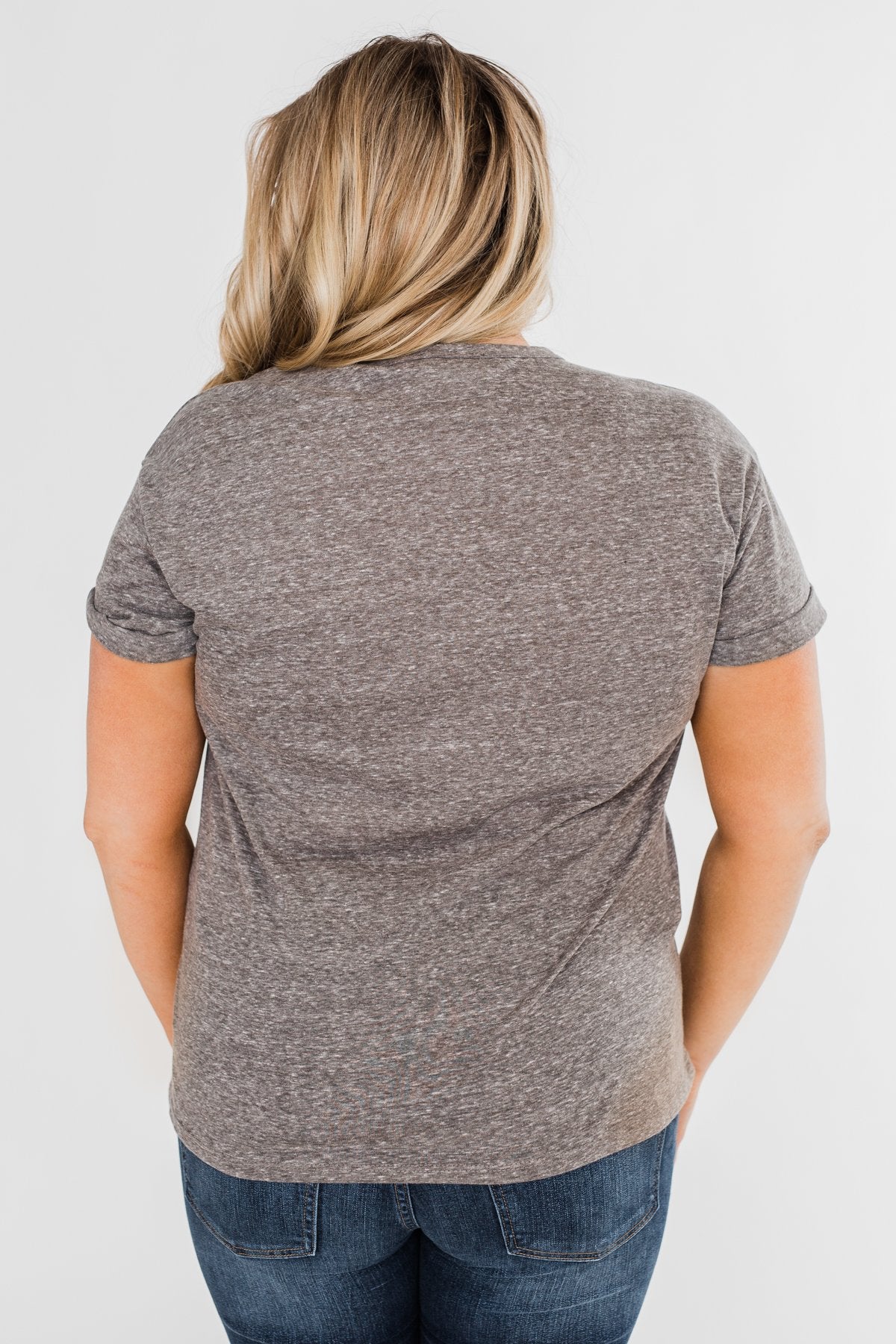 "Wife Life" Short Sleeve Top- Grey