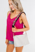 Adjustable Printed Shoulder Strap- Pink, Cream, Green