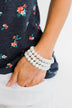 Classic White Beaded Bracelet Set