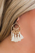 Go-To Tassel Earrings- Cream & Gold