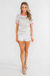 Take A Chance On Me Camo Top- Ivory