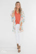 Sunshine In My Soul Floral Kimono- Ivory