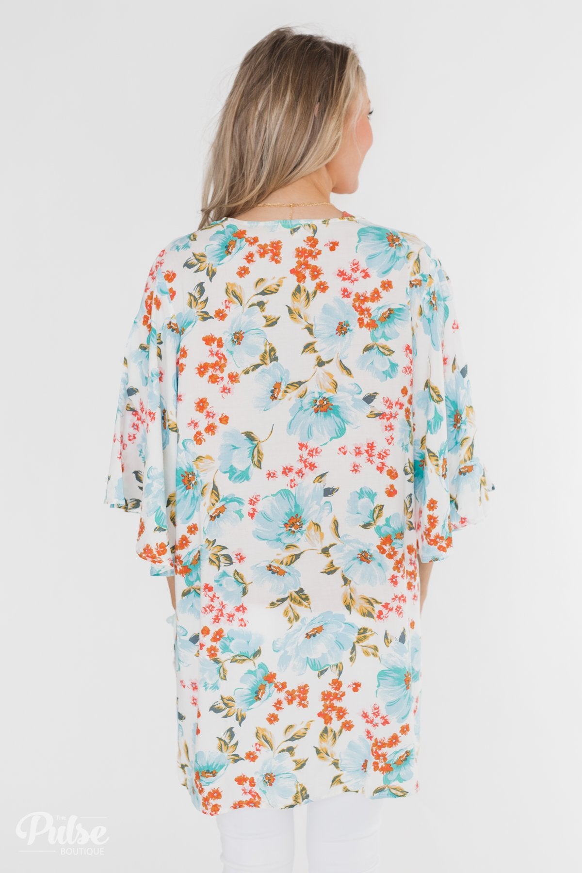 Sunshine In My Soul Floral Kimono- Ivory