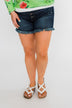 KanCan Frayed Hem Shorts- Shelby Wash
