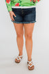 KanCan Frayed Hem Shorts- Shelby Wash