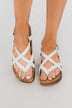 Sugar Ellexa Sandals- White Smooth