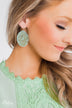 Fine Filigree Earrings- Mint