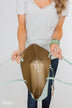 Reversible Tote- Mint/Gold