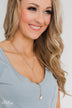 First Glance 2 Tier Beaded Necklace- Gold