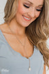 First Glance 2 Tier Beaded Necklace- Gold