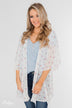 Light Spring Breeze Floral Kimono- Ivory