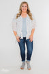 Light Spring Breeze Floral Kimono- Ivory