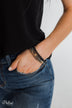 Only Chic Beaded Bracelet Set- Black & Gold