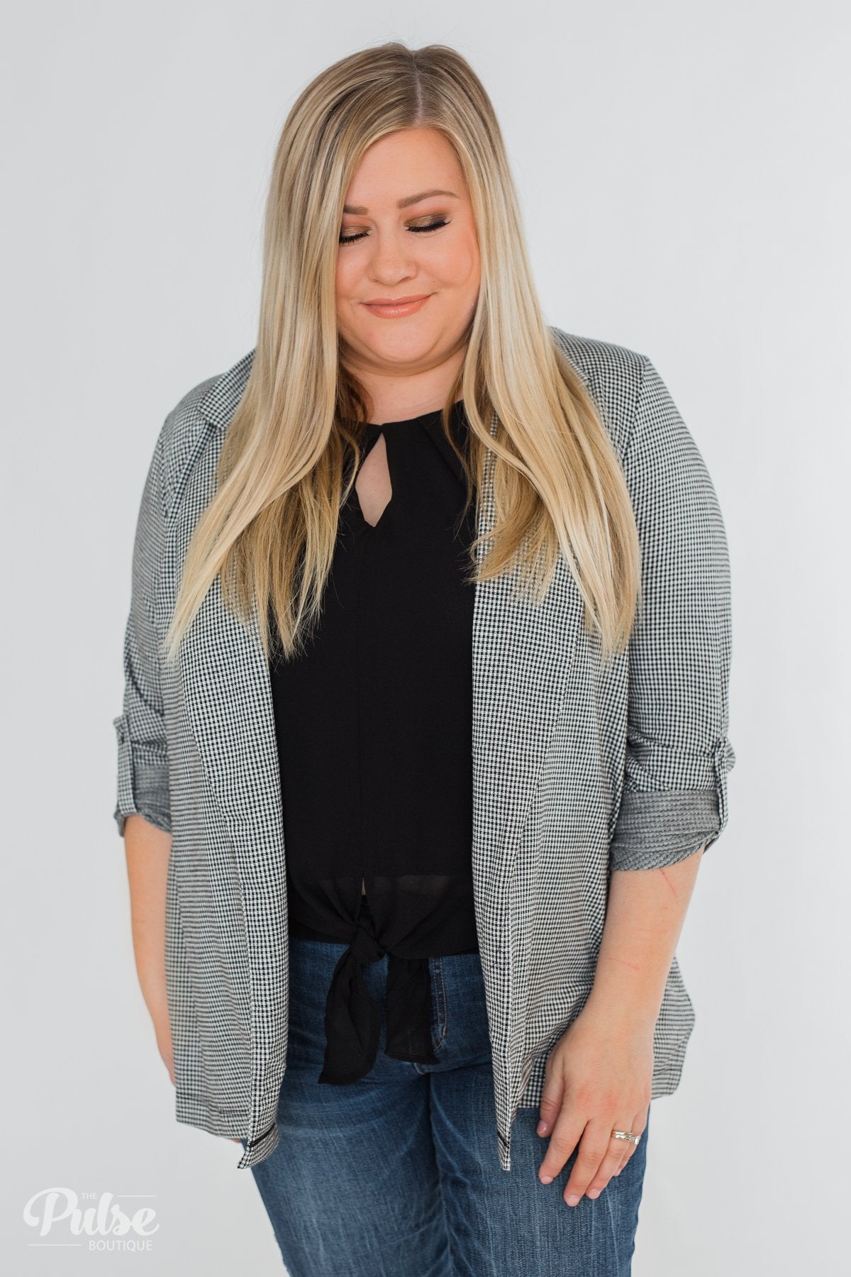 Back to Business Long Sleeve Blazer- Black