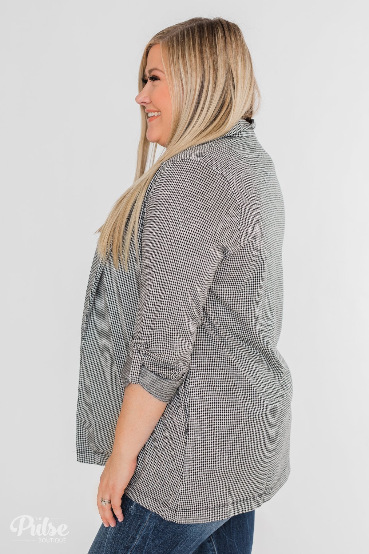 Back to Business Long Sleeve Blazer- Black