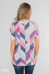 Passion For Patterns Short Sleeve Top- Multi-Colored
