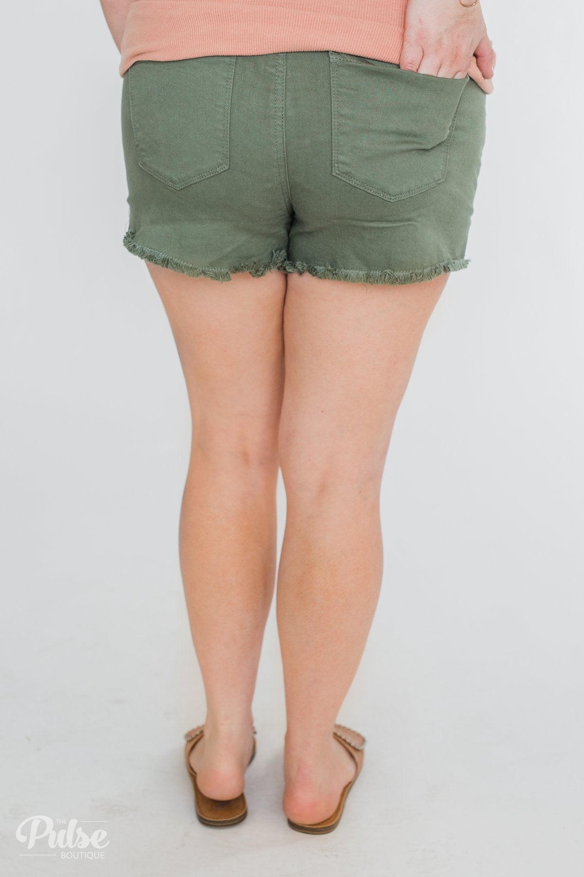 Celebrity Pink Shorts- Olive