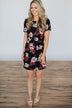 Blooming at Midnight Floral Dress