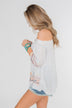Lyric to My Heart Off The Shoulder Embroider Top- Ivory