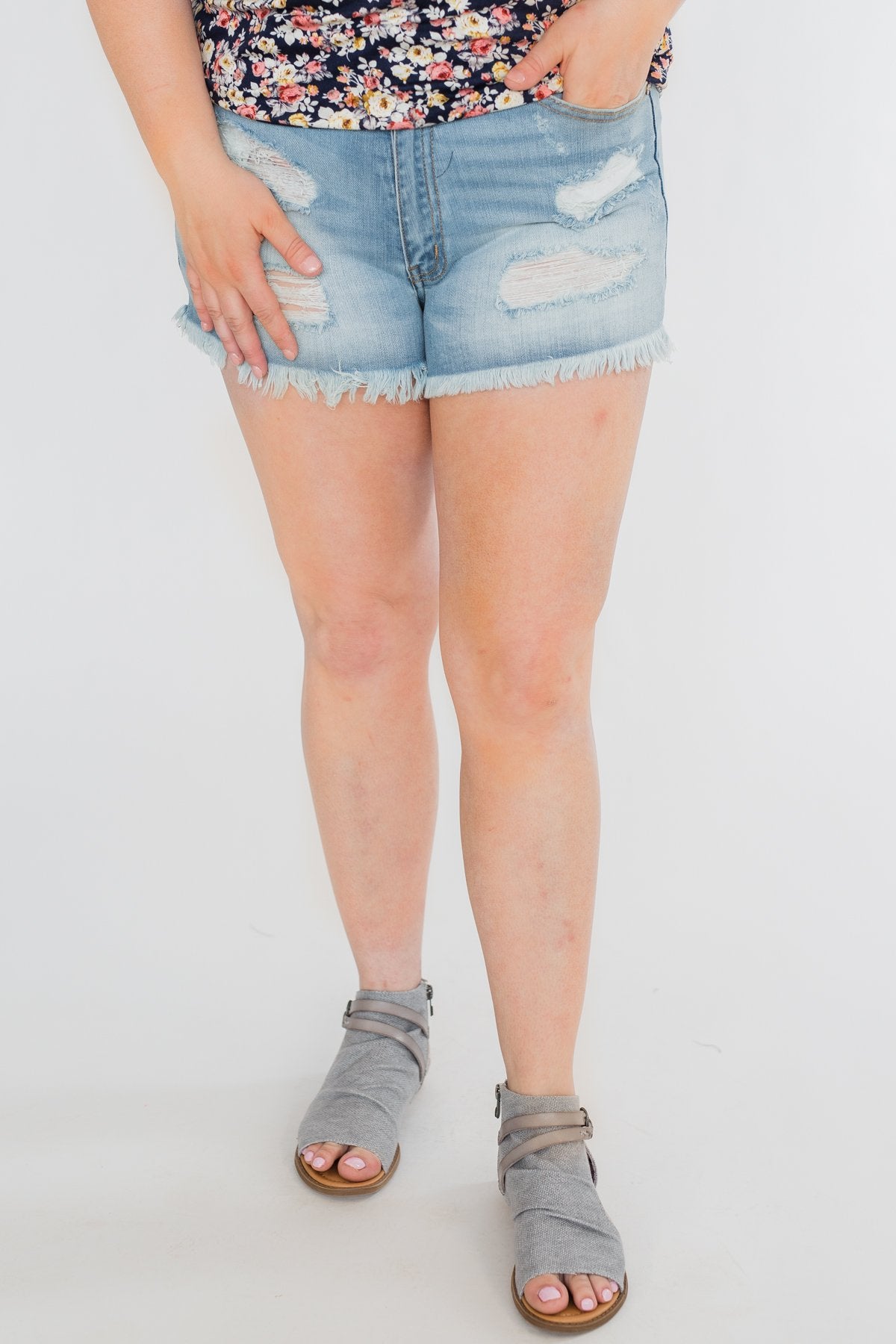 KanCan Shorts- Delilah Wash
