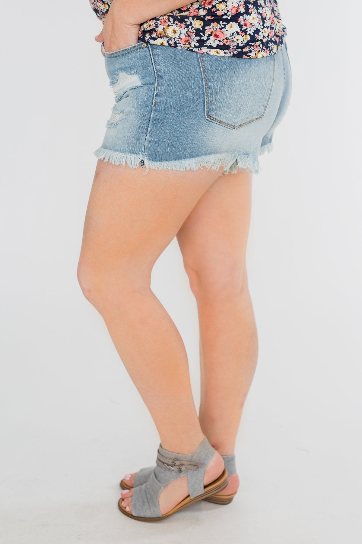 KanCan Shorts- Delilah Wash