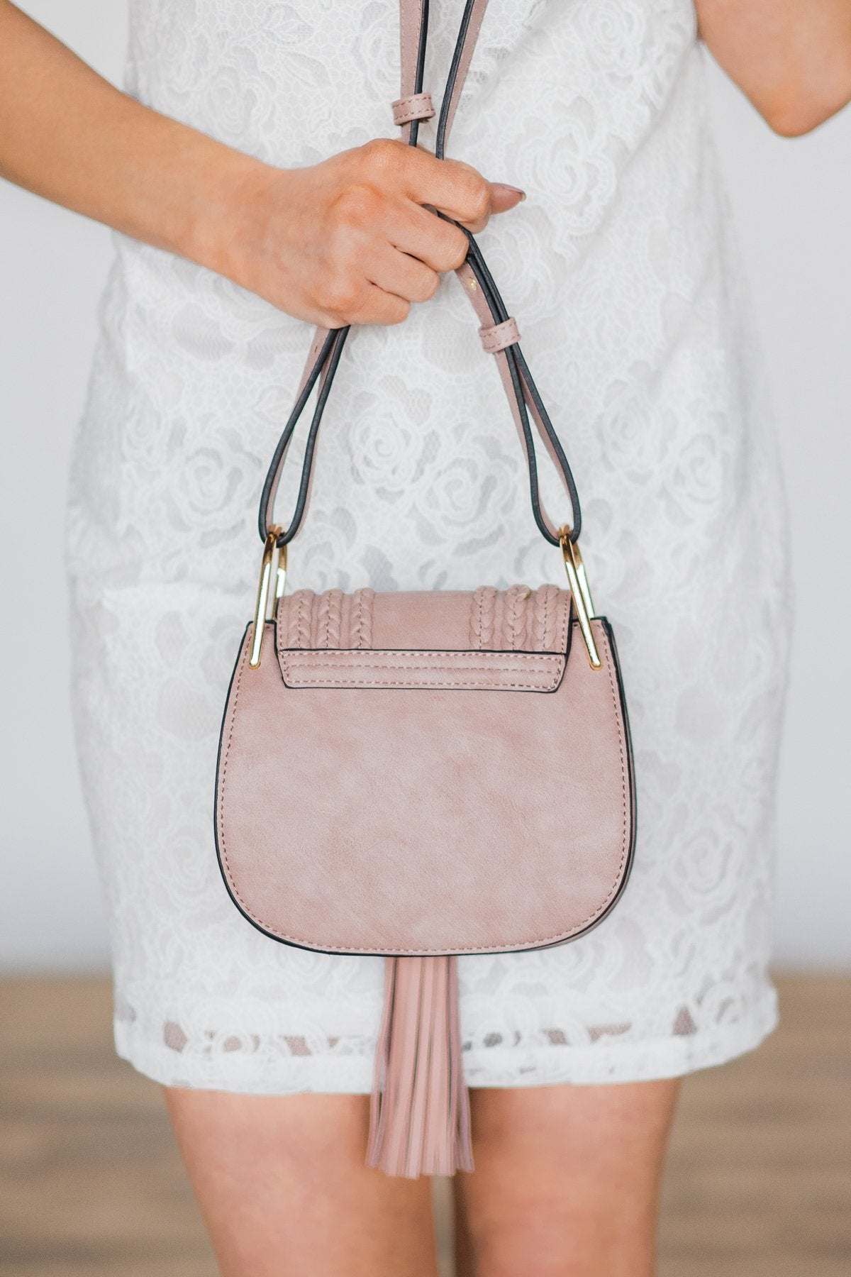 Tassel & Braids Handbag ~ Blush
