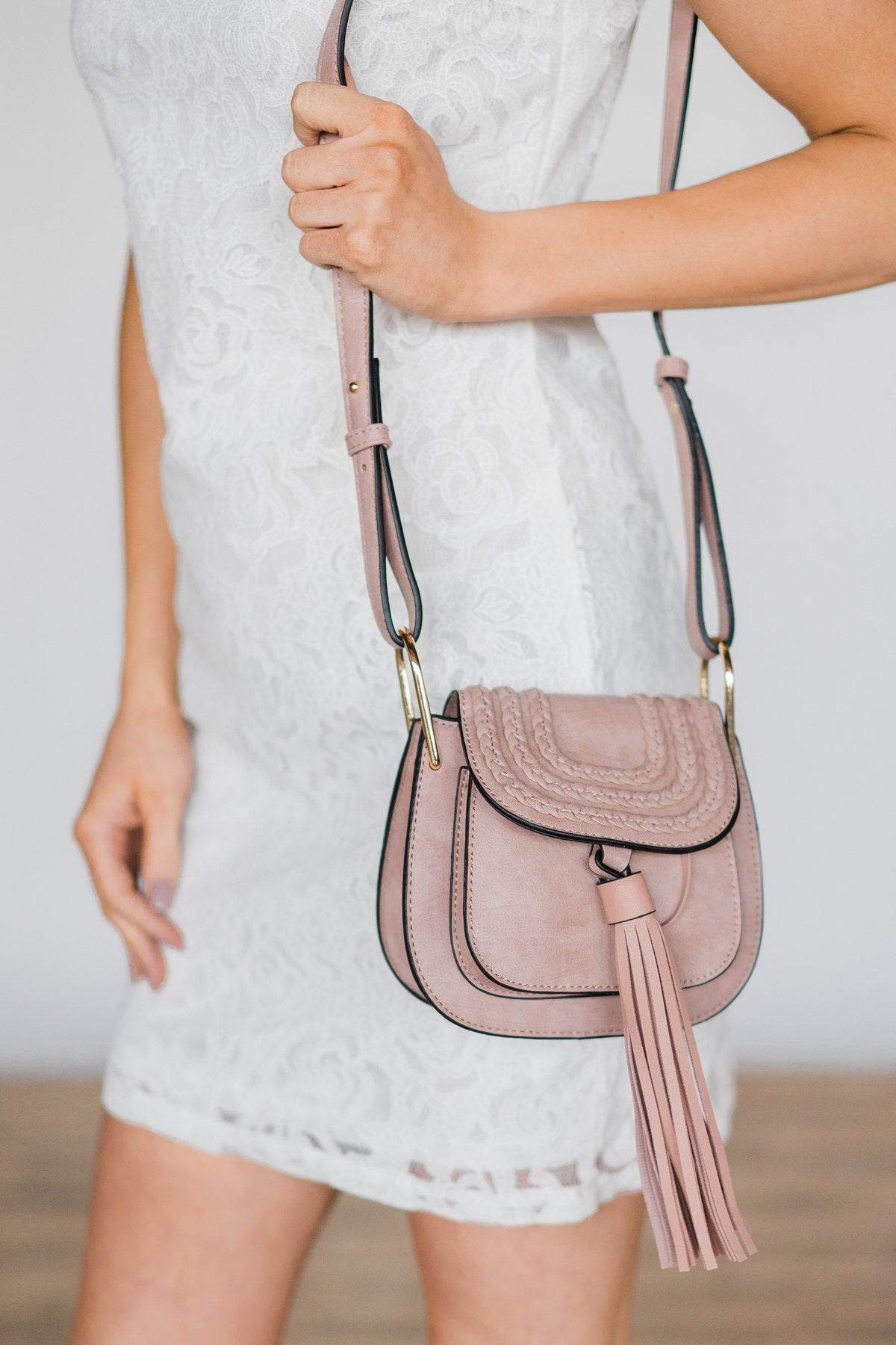 Tassel & Braids Handbag ~ Blush