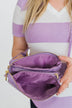 Spotted Crossbody Handbag- Lavender