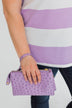 Spotted Crossbody Handbag- Lavender