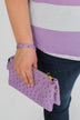 Spotted Crossbody Handbag- Lavender