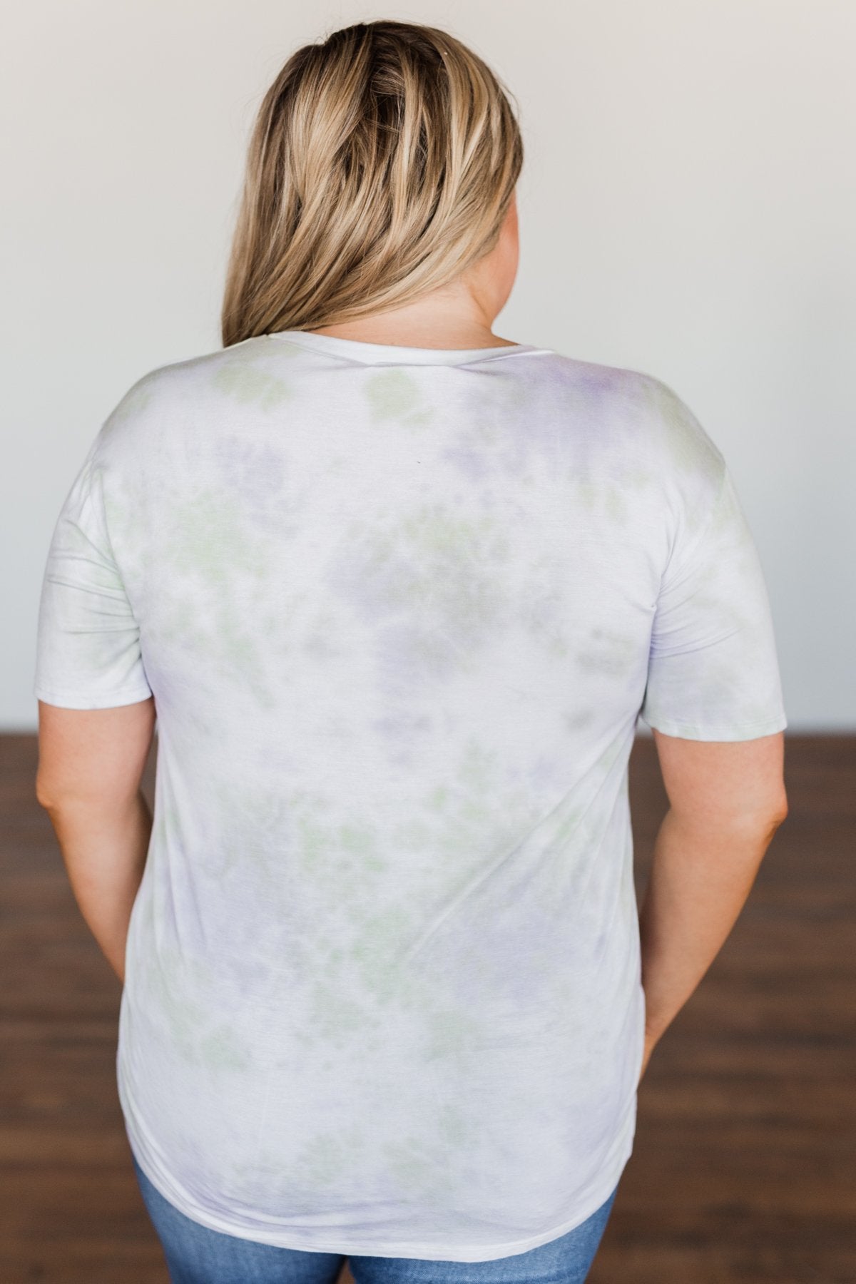 You Are My Only Tie Dye Top- Lavender, Green, & Ivory