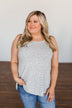 Discover Your Journey Leopard Tank Top- Light Grey
