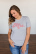 "Mrs." Graphic Tee- Grey