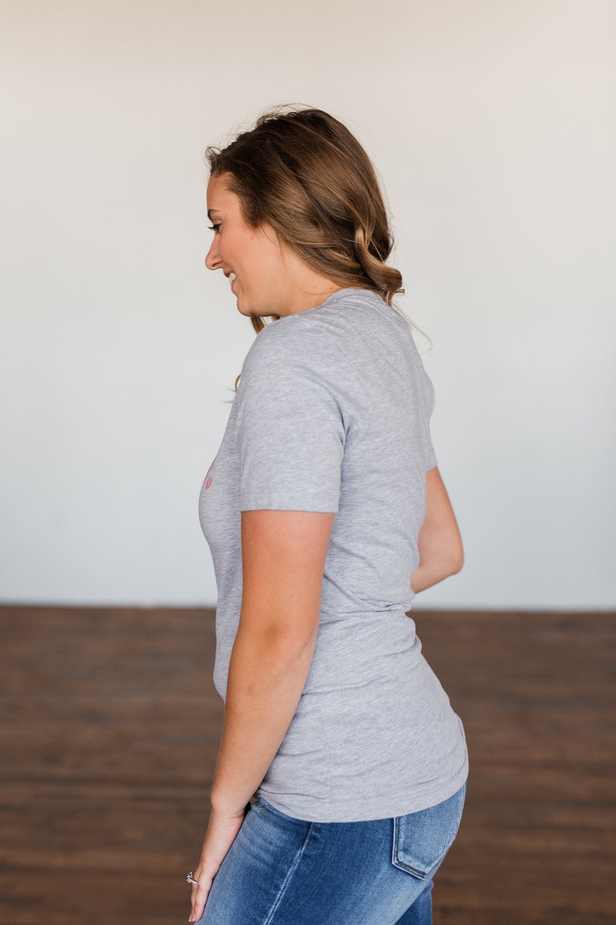 "Mrs." Graphic Tee- Grey