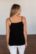 Take A Stand Crochet Tank Top- Black