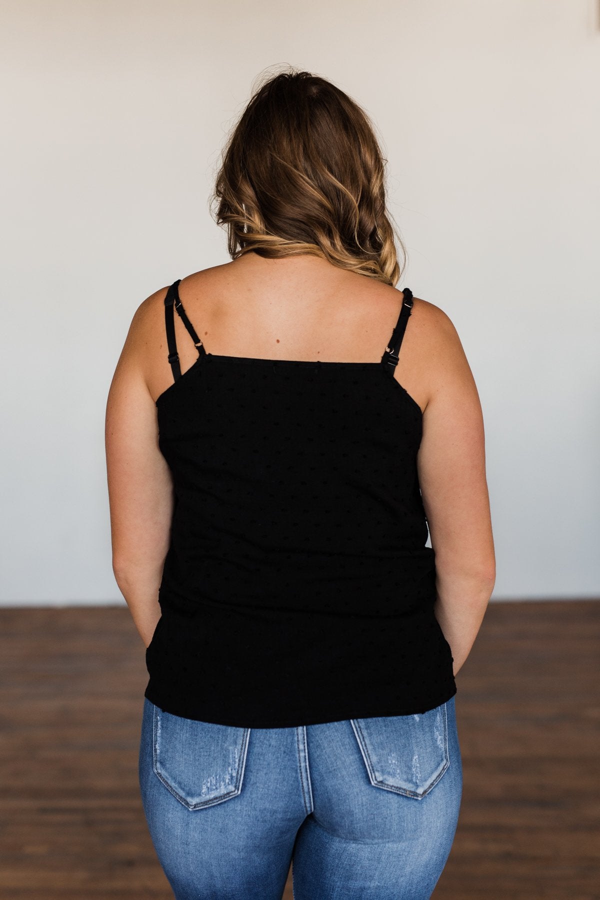 Take A Stand Crochet Tank Top- Black
