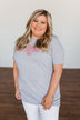 "Mrs." Graphic Tee- Grey