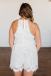 Summer Elegance Lace Romper- Ivory