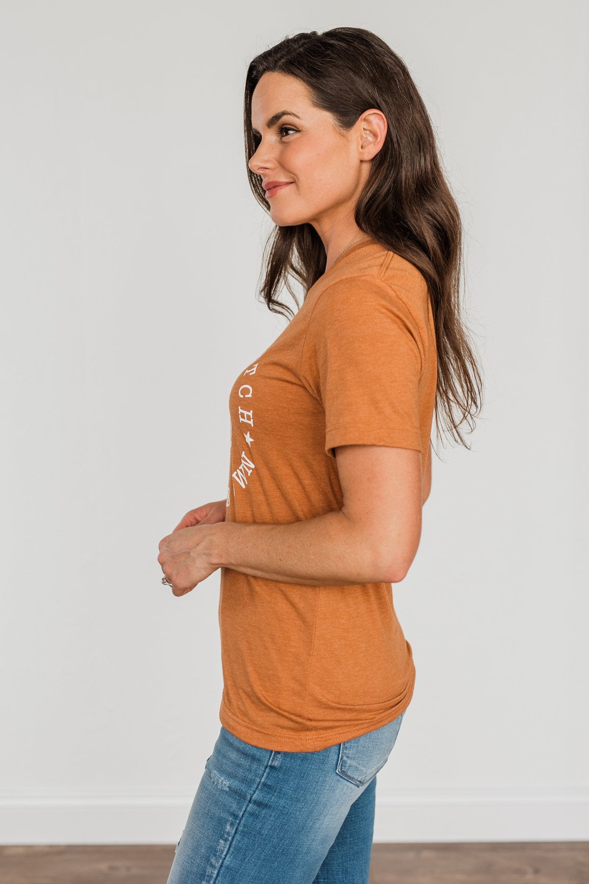 "Pumpkin Patch, Pick Your Own" Graphic Tee- Copper
