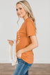 "Pumpkin Patch, Pick Your Own" Graphic Tee- Copper