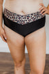 Ready For Sunshine High-Rise Swim Bottoms- Black & Leopard